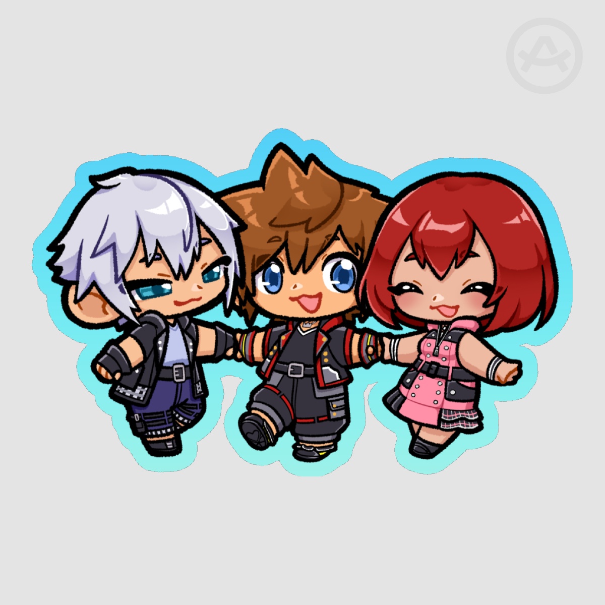 [ Kingdom Hearts ] Destiny Islands Trio Vinyl Sticker
