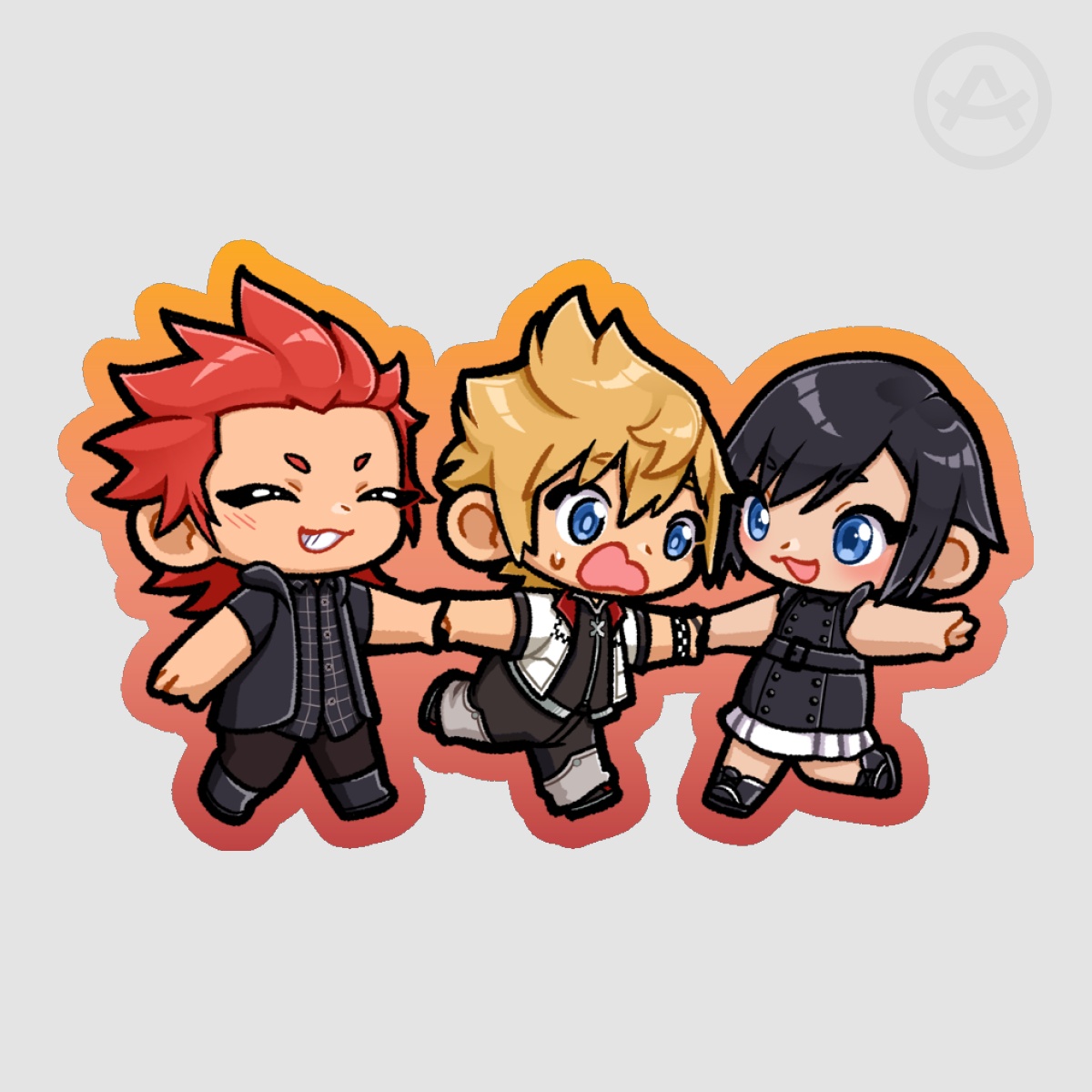 [ Kingdom Hearts ] Sea Salt Trio Vinyl Sticker