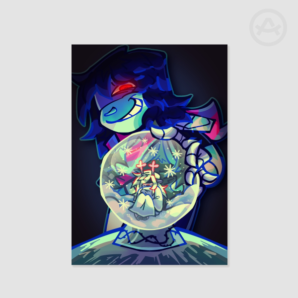 [DELTARUNE] kris and their snow globe print