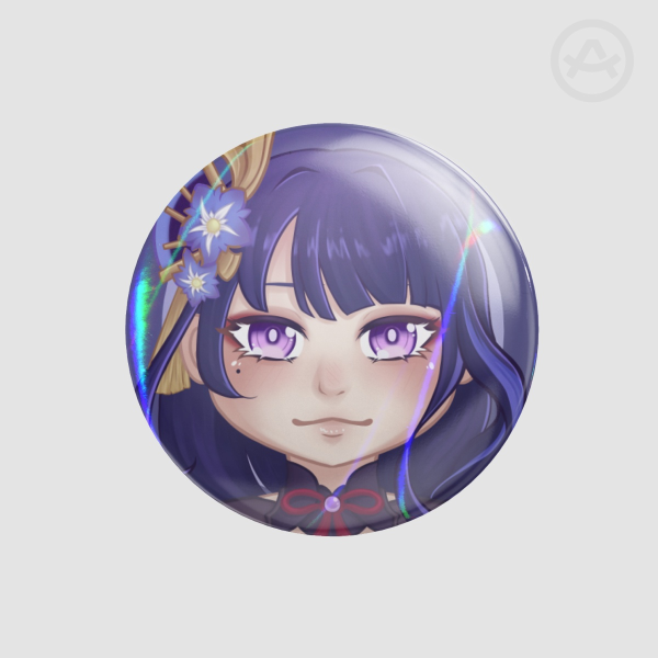 Genshin - A - Shogun Raiden Ei - Holo - 44mm