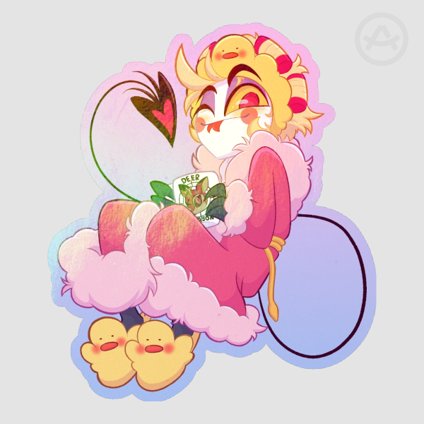 Lucifer Bathrobe Sticker