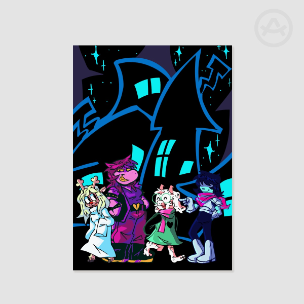 [DELTARUNE] The fun gang in Castletown print
