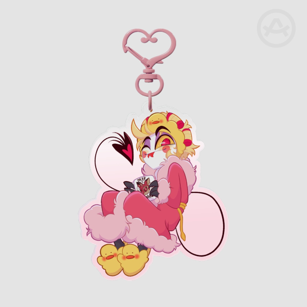 Lucifer Bathrobe clear acrylic keychain!