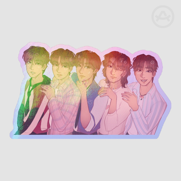N.Flying Rainbow Sticker