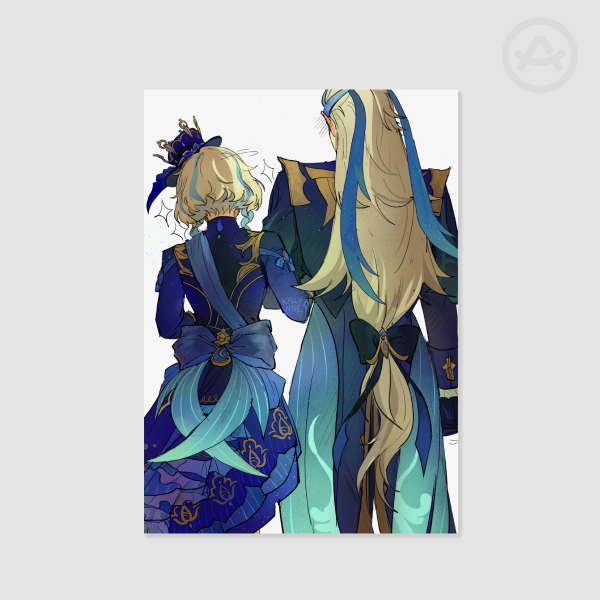 Furina & Neuvillette A4 Poster