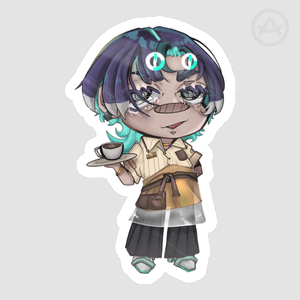 Reol Cafe Die-Cut Sticker