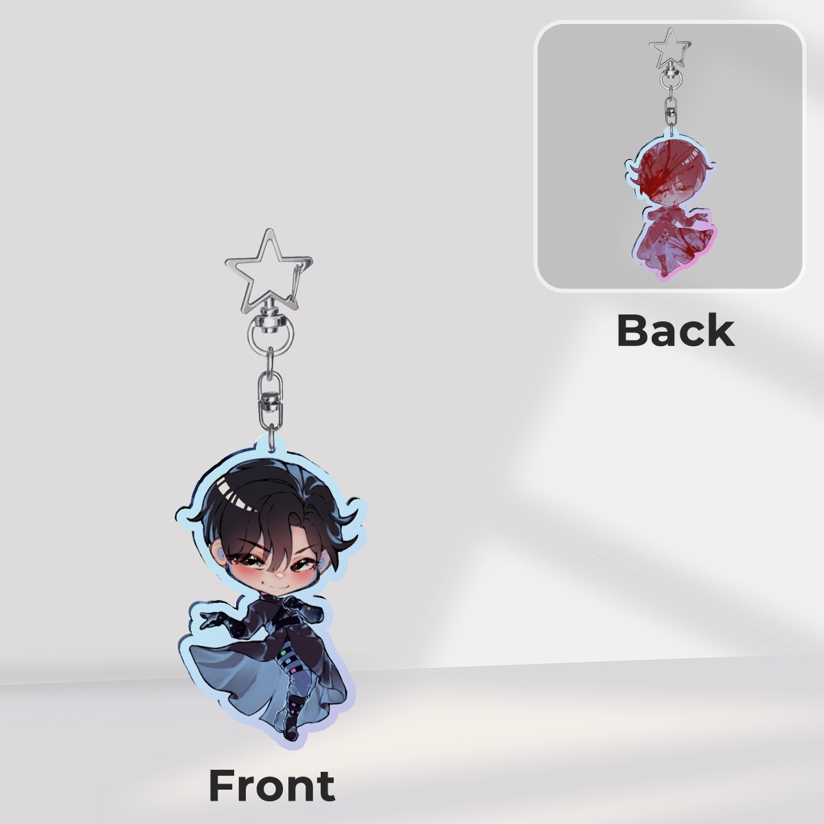 Ivan - Rainbow Acrylic Keychain (double sided)