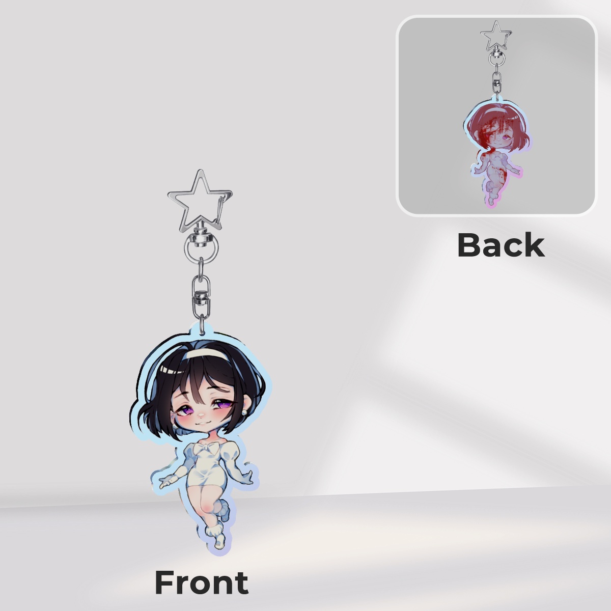 Sua - Rainbow Acrylic Keychain (double sided)