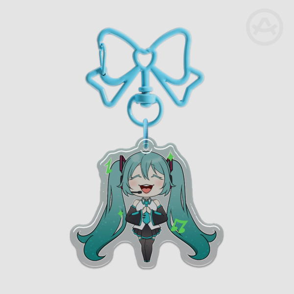 Hatsune Miku Epoxy Clear Acrylic Keychains