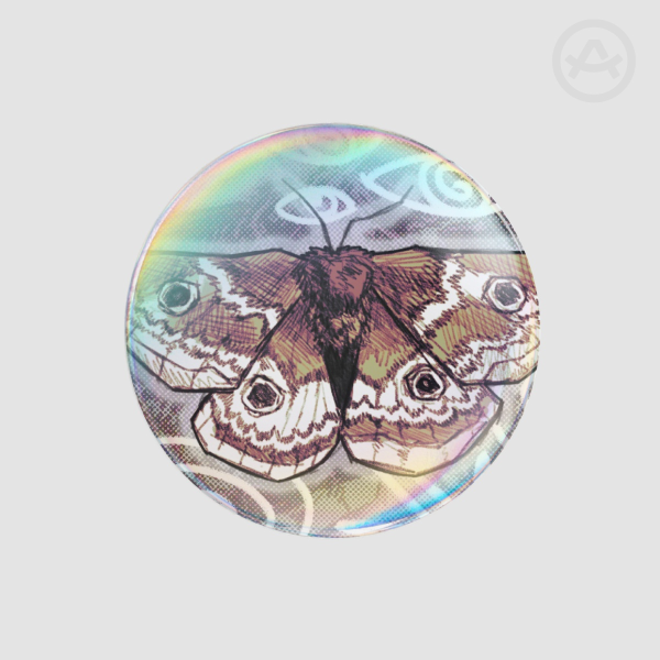 Moth Round Badges (Button Pins)