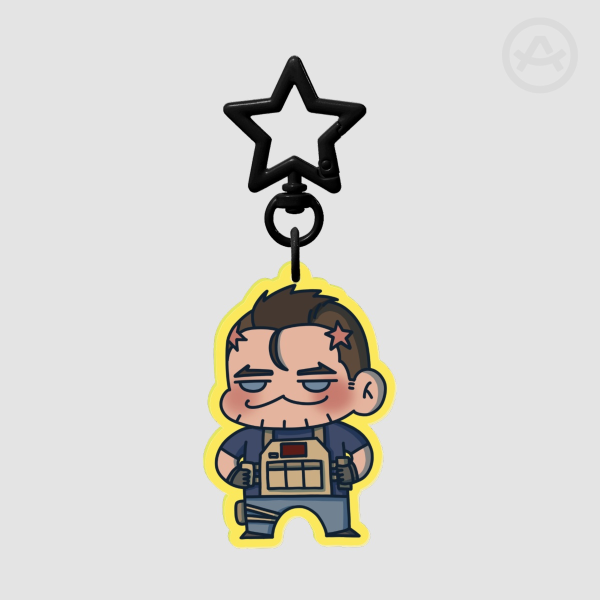 Acrylic Keychain - Mohawk guy