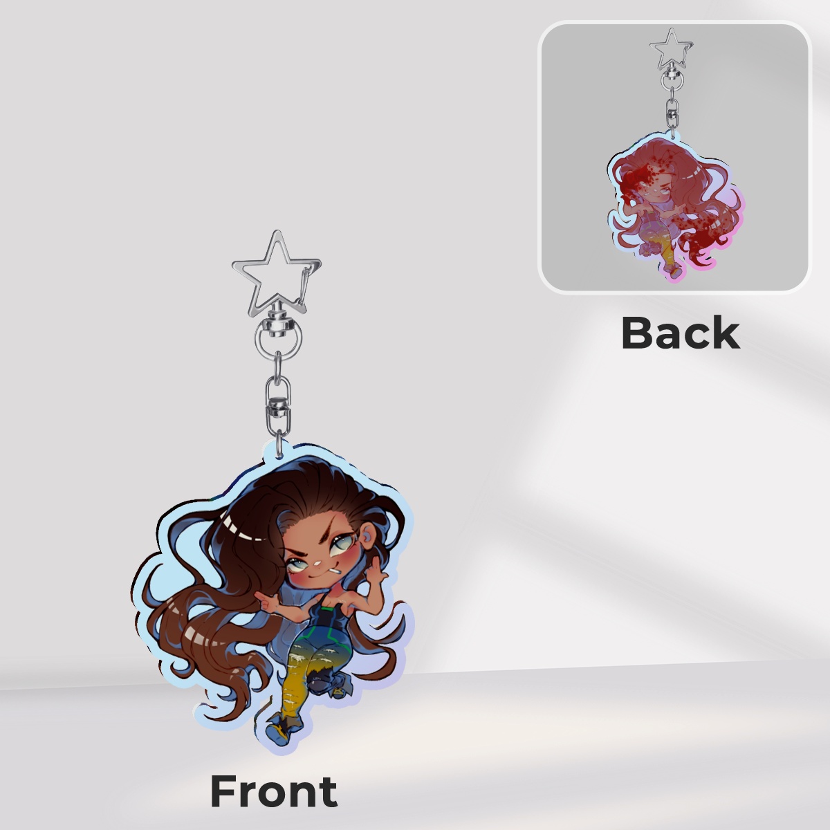 Hyuna - Rainbow Acrylic Keychain (double sided)