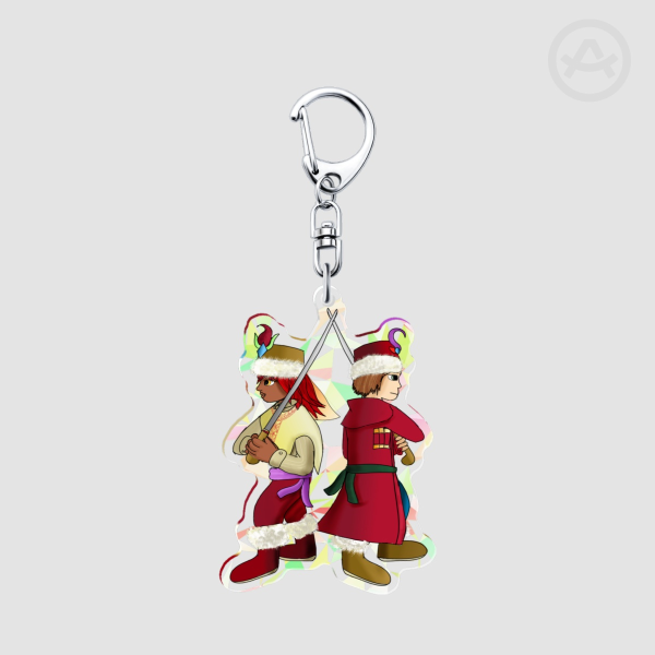 Aliosha & Dylara Broken Glass Keychain