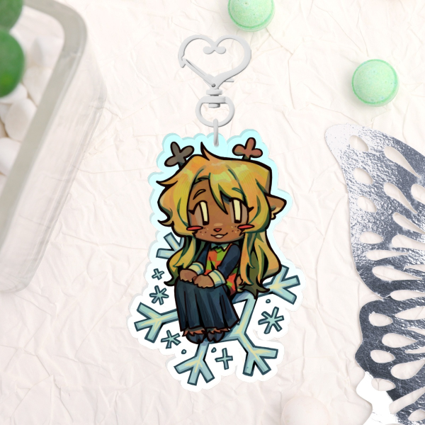 Noelle ❄️ Colored Edge Acrylic Charm