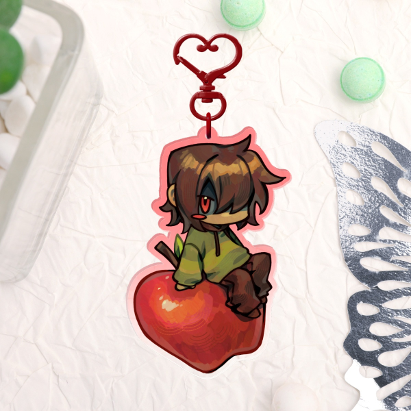 Kris 🍎 Colored Edge Acrylic Charm