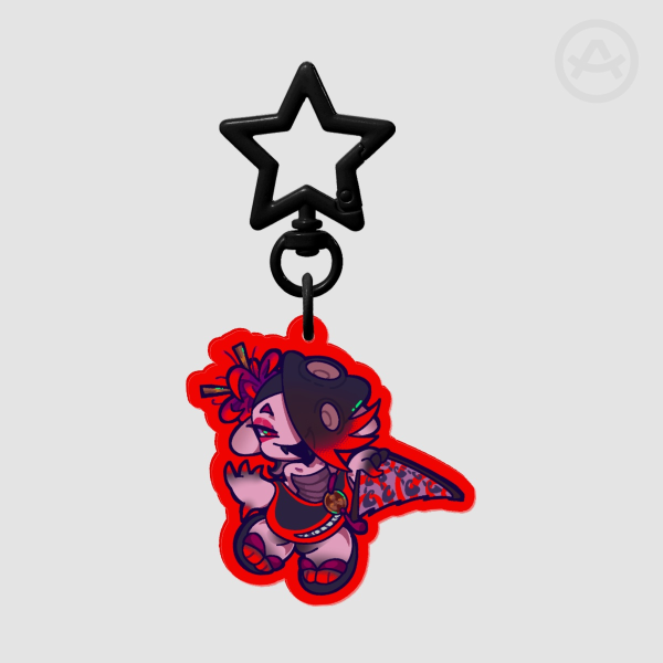 Splatoween Shiver Transparent Keychain