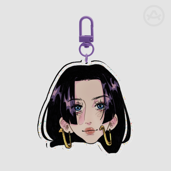 One Piece Boa Hancock ⭐️ Glitter Acrylic Keychains