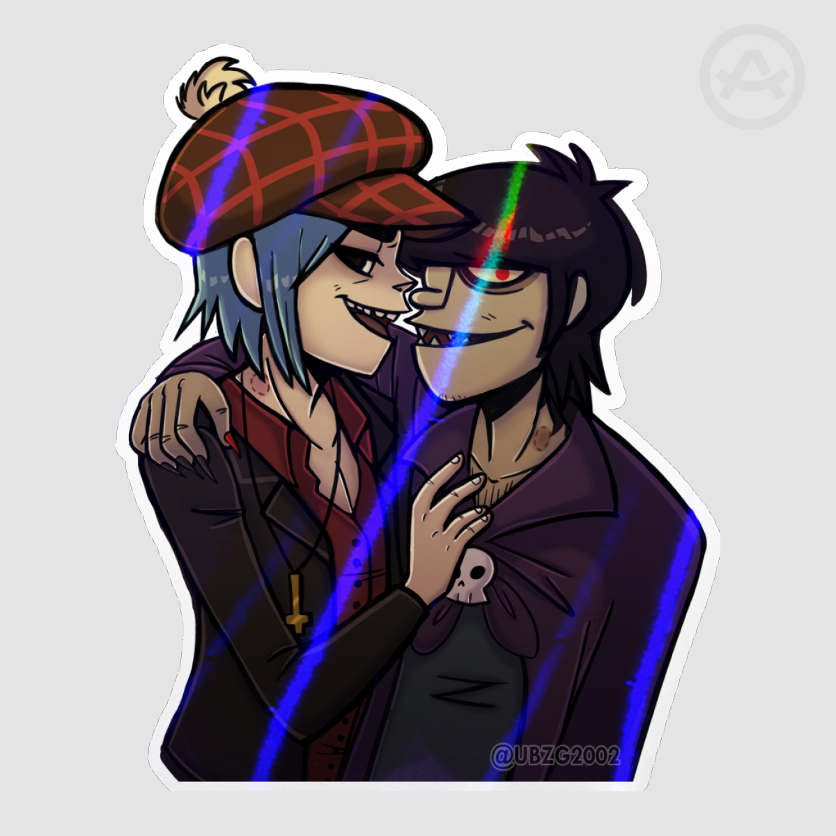 Demon Days 2Doc holo sticker