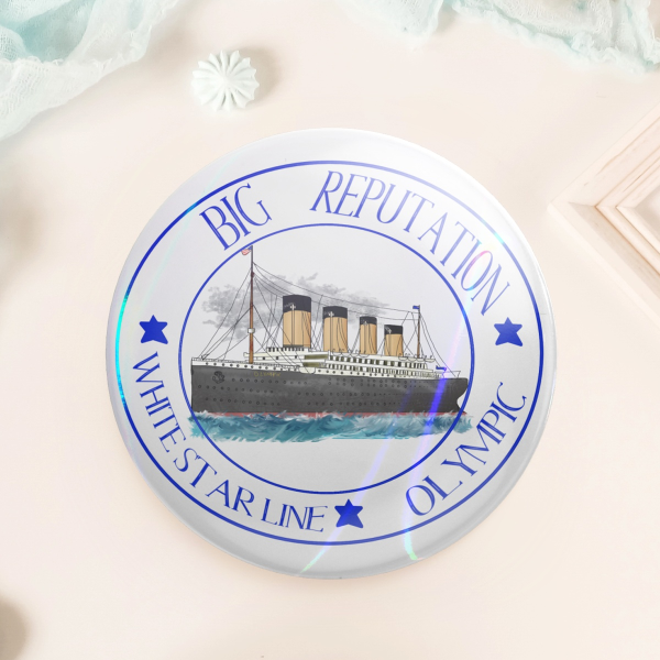 Big Reputation Olympic Button Pin