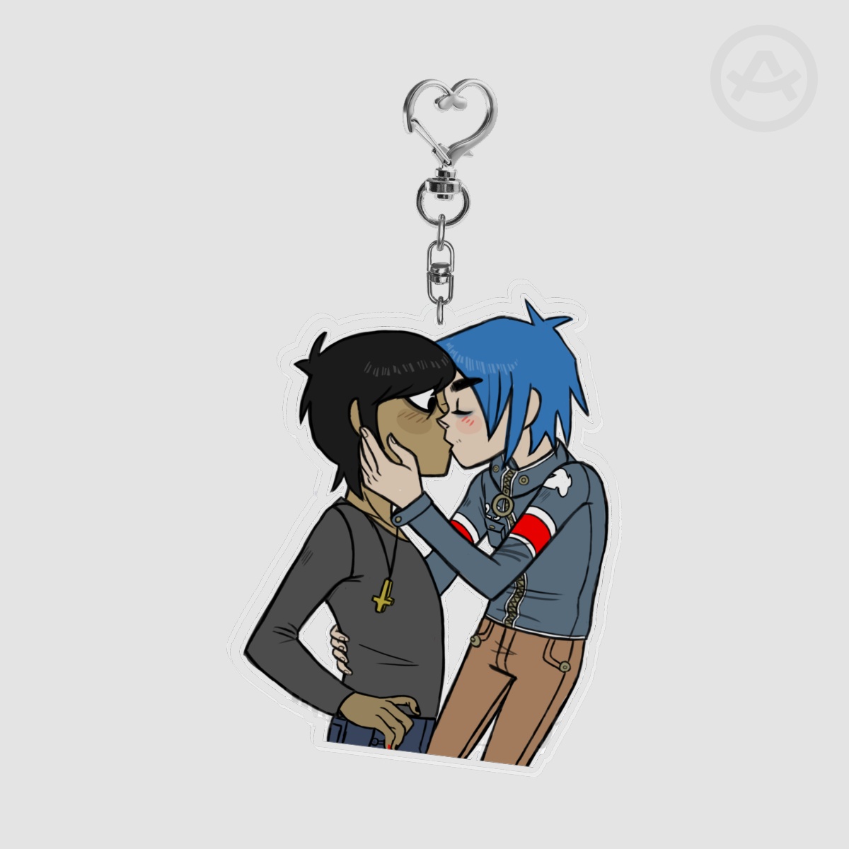 2Doc Kiss Keychain
