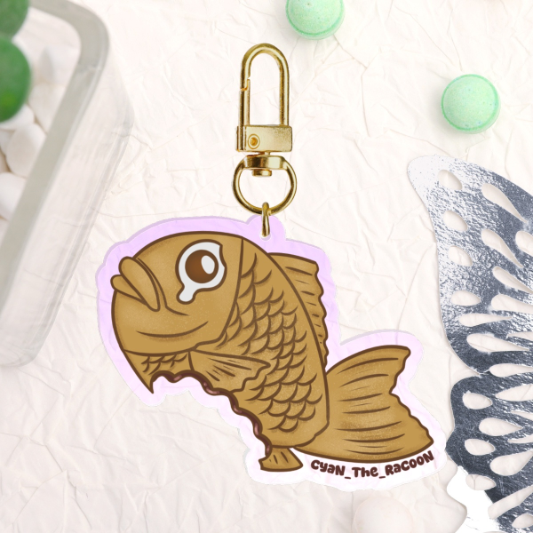 Sad Taiyaki Keychain