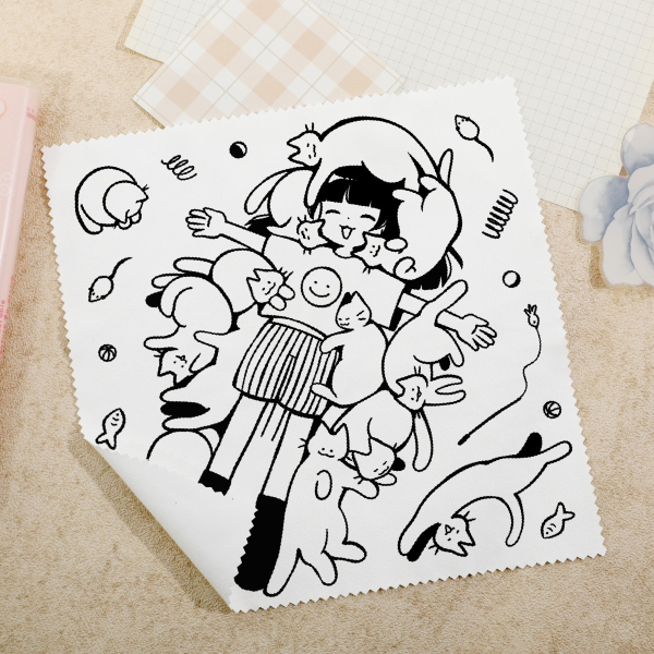 Cat lady Glass Cloth