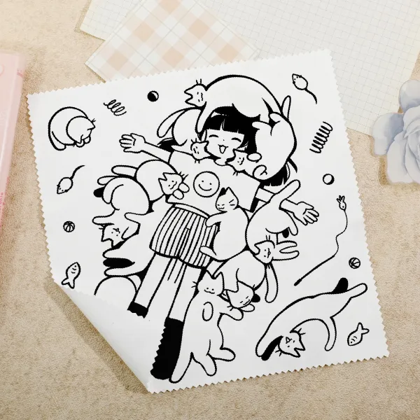 Cat lady Glass Cloth