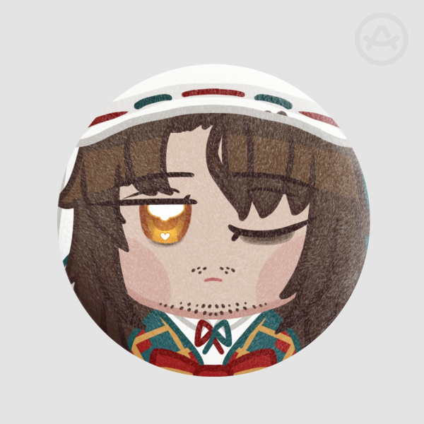 Christmas Nightmare Gregor plush badge