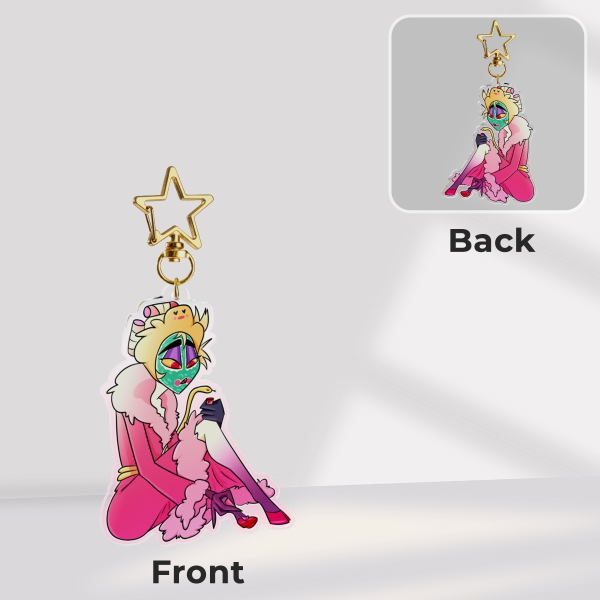 A King’s Pedicure || HAZBIN HOTEL KEYCHAIN