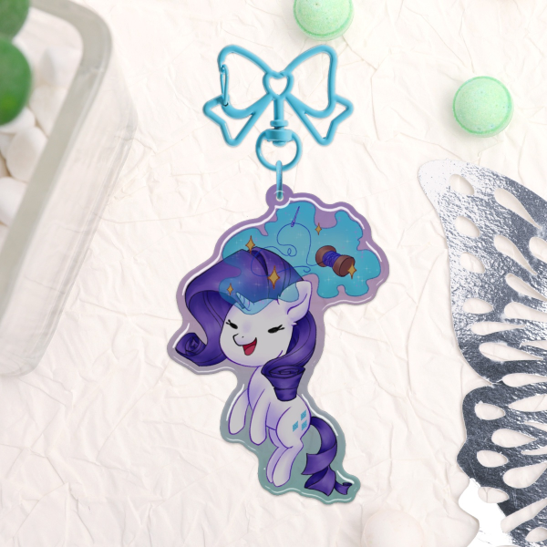 Rarity Epoxy Acrylic Keychain