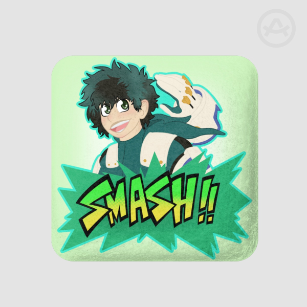 Deku Smash Square Plush Badges