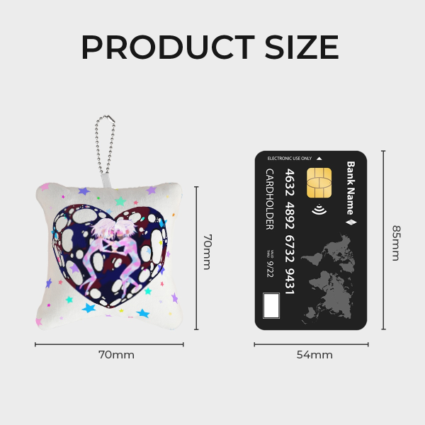 JayVik Chibi Heart Mini Pillow Keychains