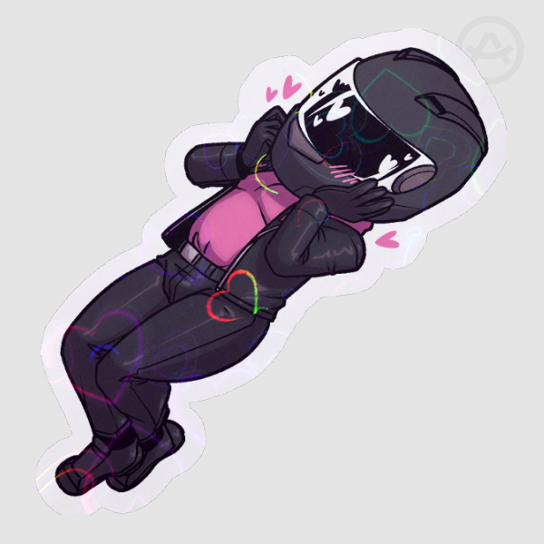 loverboy holographic sticker