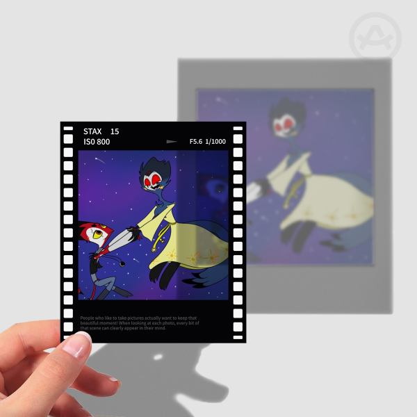 Stolas Sun Deity and Blitzø Moon Deity Film Polaroid Photocard