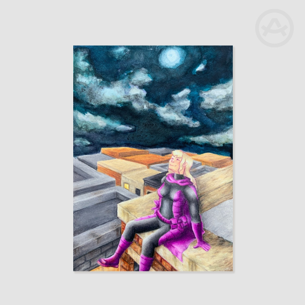 Steph (Spoiler) Rooftop A5 Print