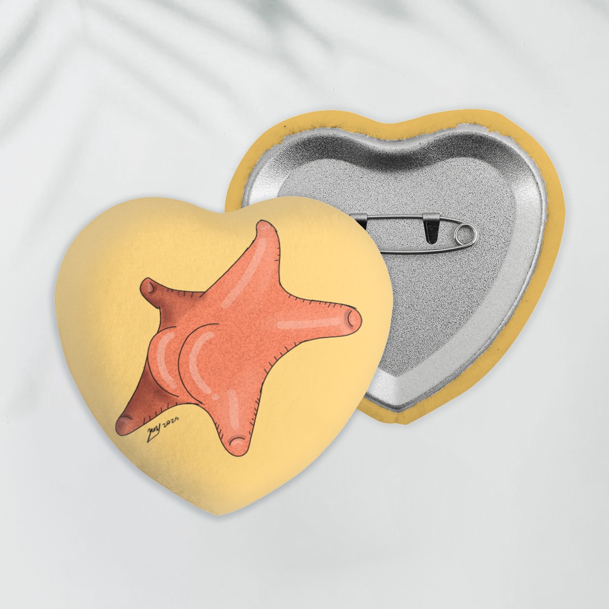 Thicc Starfish Plush Badge