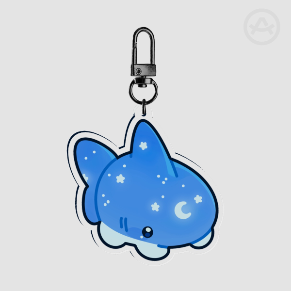Starry Sharkie Acrylic Keychain