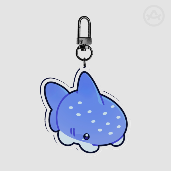 Whale Sharkie Acrylic Keychain