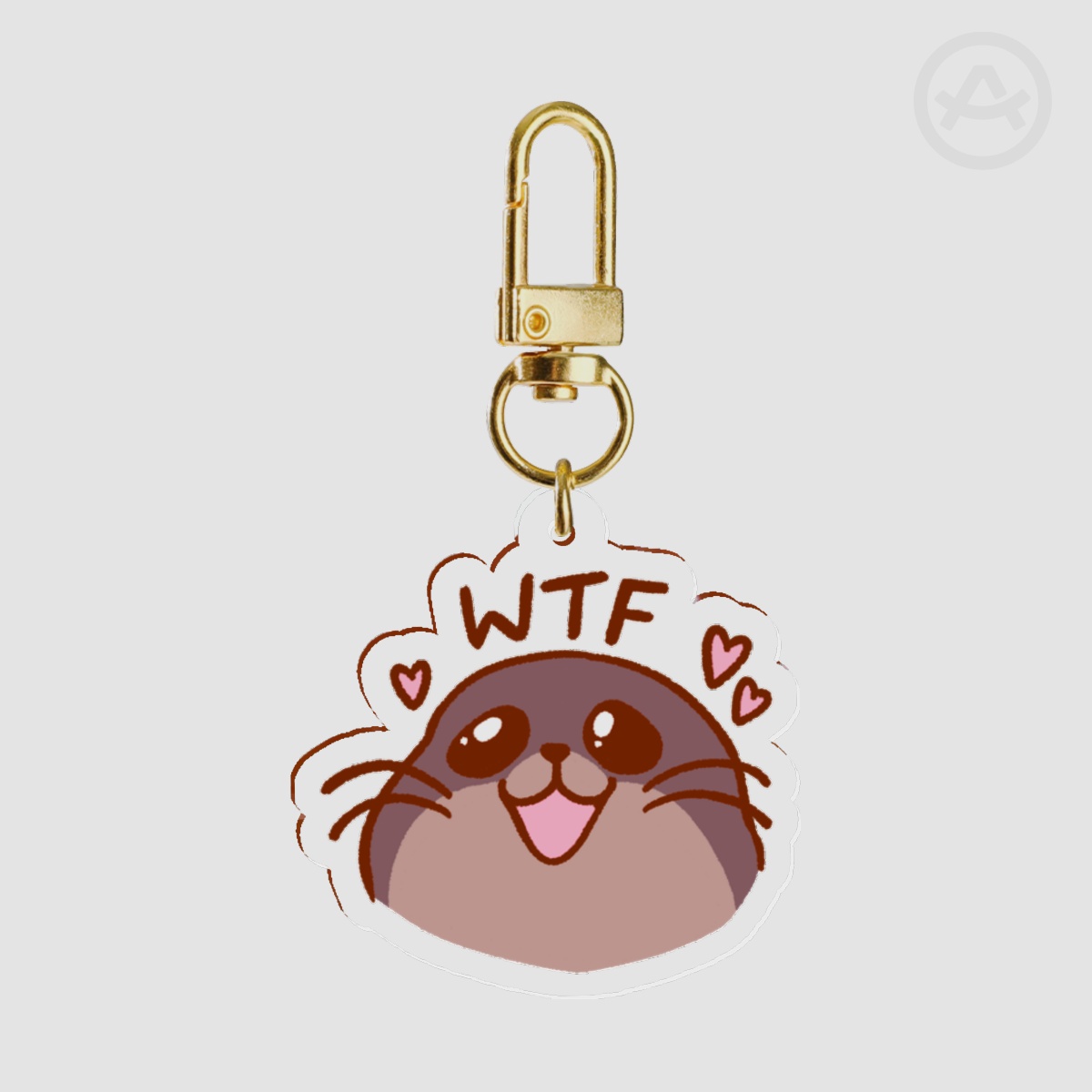 Original Art | WTF Clear Acrylic Keychain