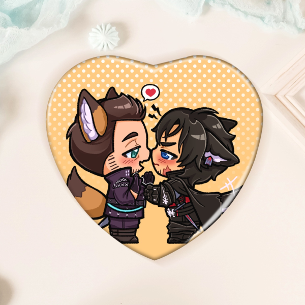 [ FFXVI ] CidClive Heart Pin Badge