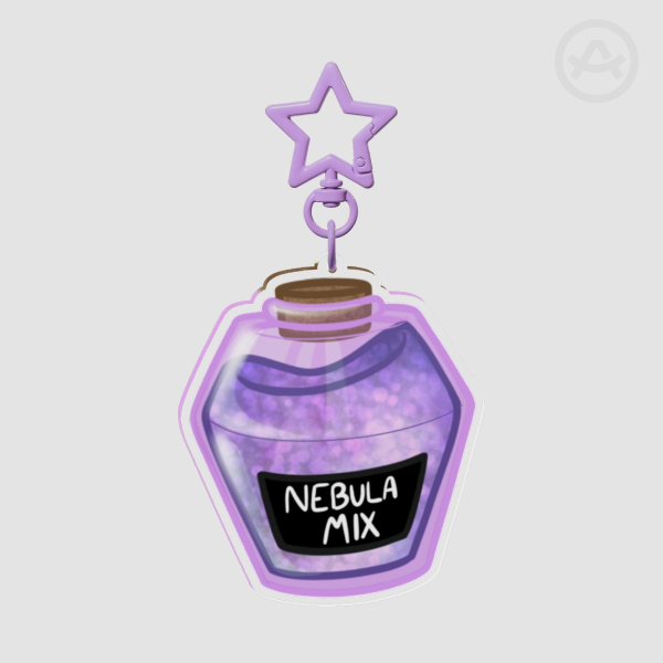 Nebula Mix Jar Acrylic Keychain