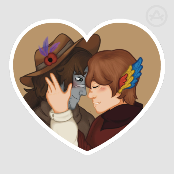 Life Series Desert Duo Heart Sticker
