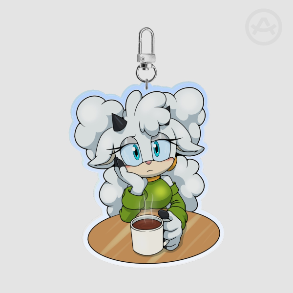 Coffee with Lanolin Acrylic Keychains