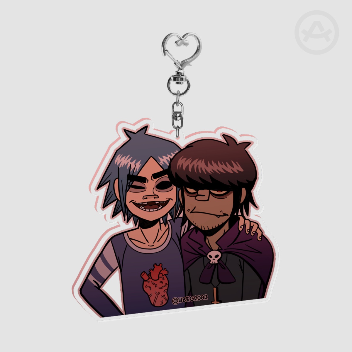 2doc demon days keychain