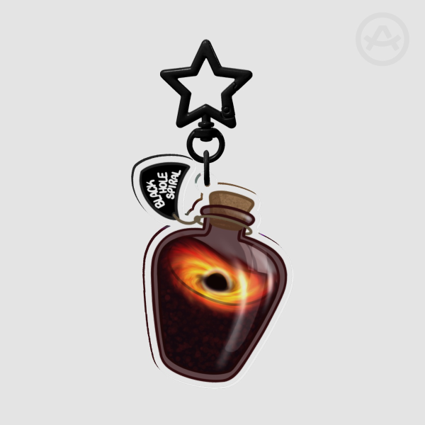 Black Hole Jar Acrylic Keychain