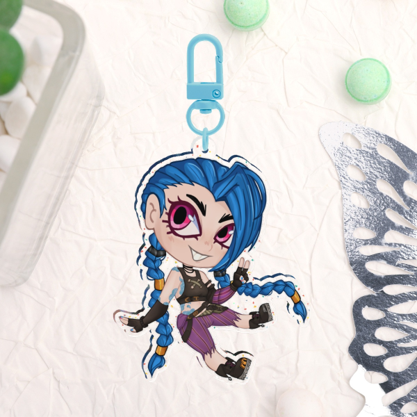 Arcane JINX Glitter Acrylic Keychains