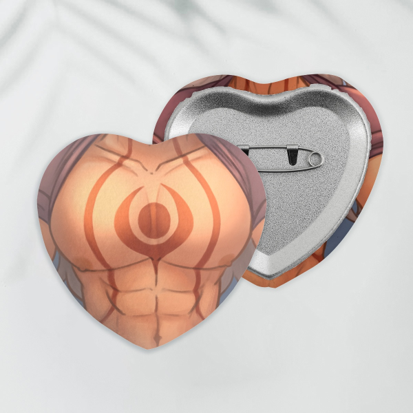 Itto Heart Shape Plush Badge
