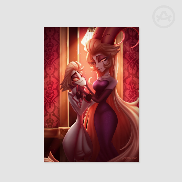 Lucifer And Lilith Portrait style HH Poster