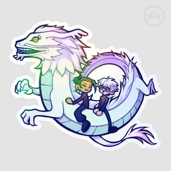 Rainbow Dragon Sticker
