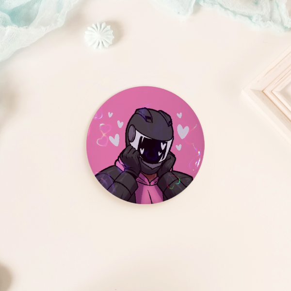 loverboy holographic badge